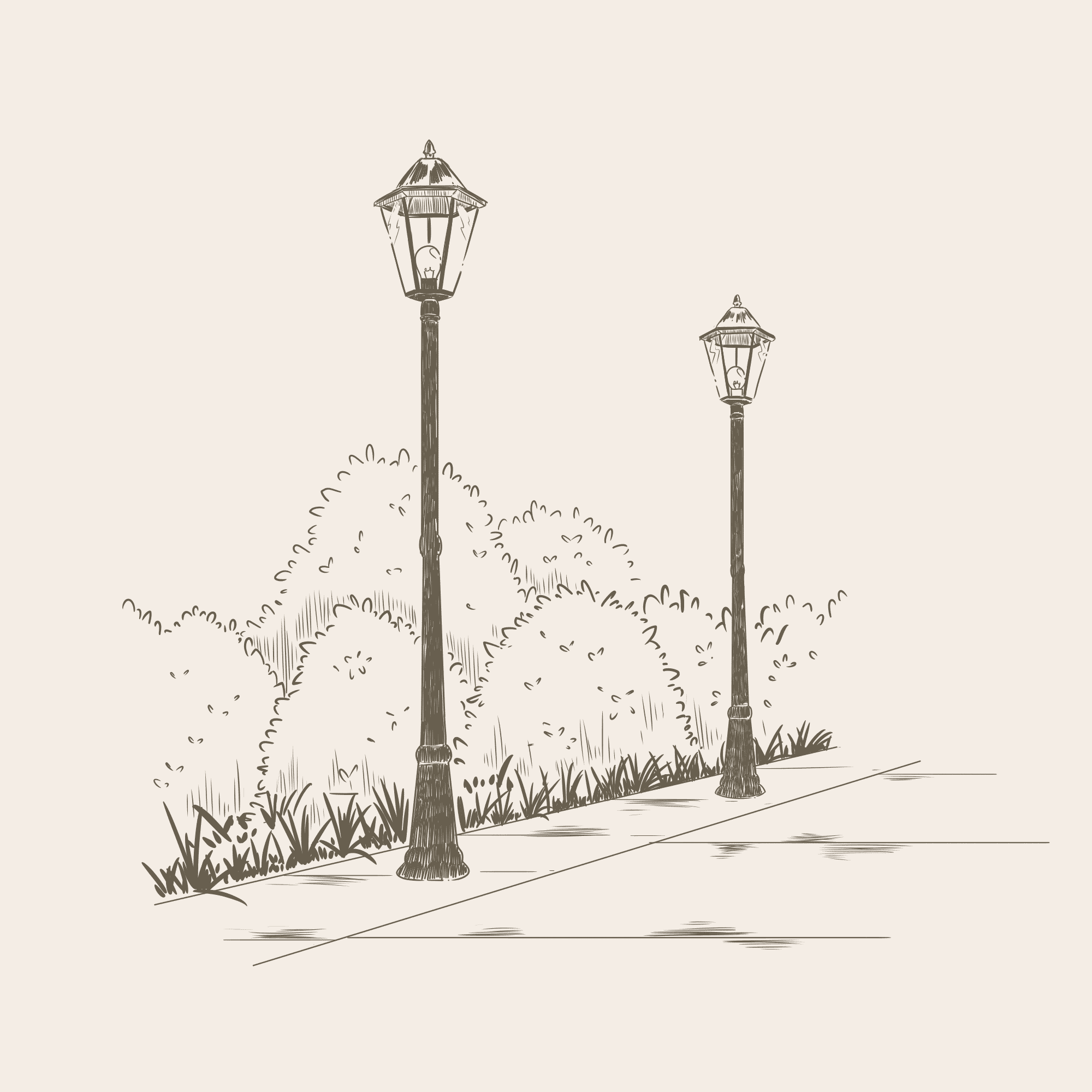 Street Lamp Drawings for Sale (Page #2 of 5) - Fine Art America